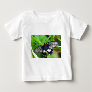 T-shirt Pour Bébé Beau Papillon noir, blanc et rouge