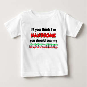 T-shirt Pour Bébé Beau parrain italien