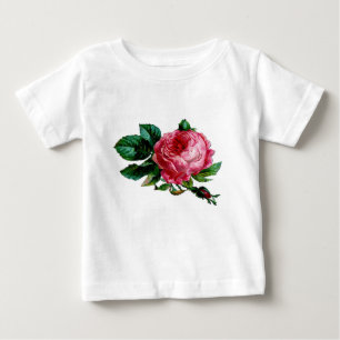 T-shirt Pour Bébé Beau Rose anglais vintage