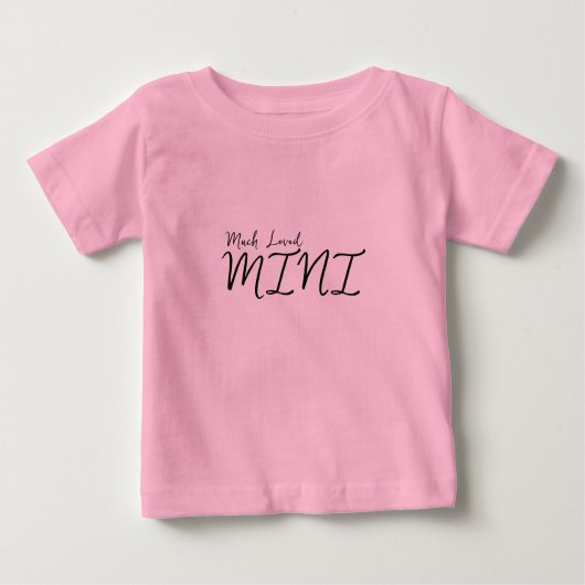 T-shirt Pour Bébé Beaucoup aimé MINI Matching Maman bébé enfant, Mod (Devant)