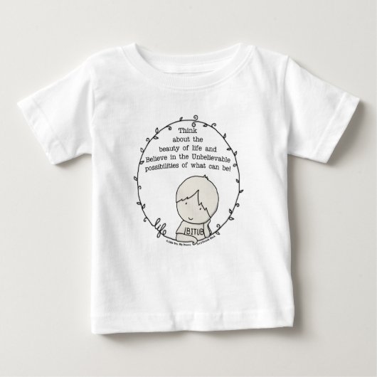 T-shirt Pour Bébé Beauté de la vie (Devant)