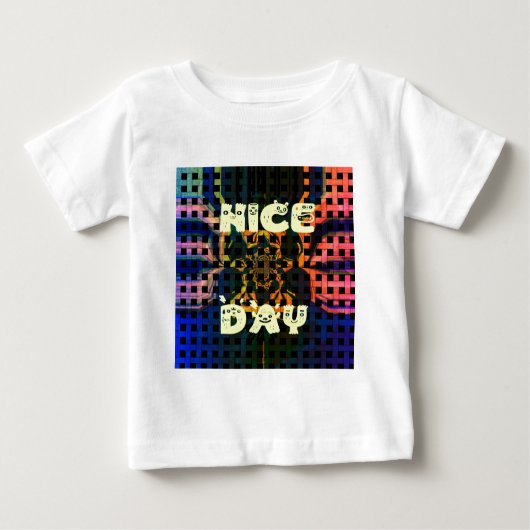 T-shirt Pour Bébé Beautiful have a Nice Day Text Print vecteur (Devant)