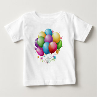 T-shirt Pour Bébé Beaux ballons d'anniversaire