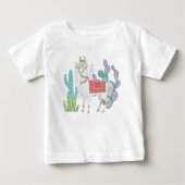 T-shirt Pour Bébé Beaux lamas V (Devant)
