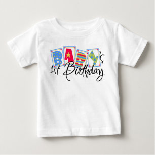 T-shirt Pour Bébé Bébé 1ER. T-shirt d'anniversaire