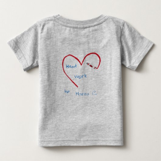 T-shirt Pour Bébé Bébé avec papillon (Dos)