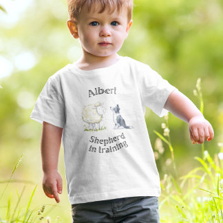 T-shirt Pour Bébé Bébé berger, mouton et chien berger Babygrew