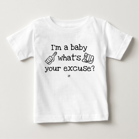 T-shirt Pour Bébé Bébé blague (Devant)