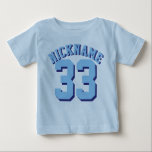 T-shirt Pour Bébé Bébé bleu | Design Jersey Sport<br><div class="desc">Bébé bleu | Sport Jersey Design ・ T-shirt bébé</div>
