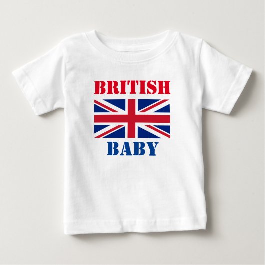 T-SHIRT POUR BÉBÉ BÉBÉ BRITANNIQUE (Devant)