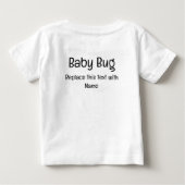 T-shirt Pour Bébé Bébé Bug F (Dos)