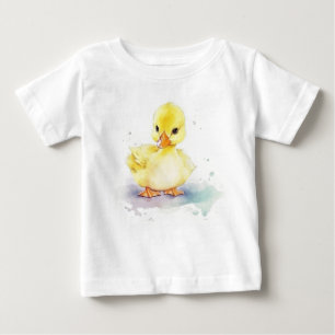T-shirt Pour Bébé Bébé Canard 2 aquarelle