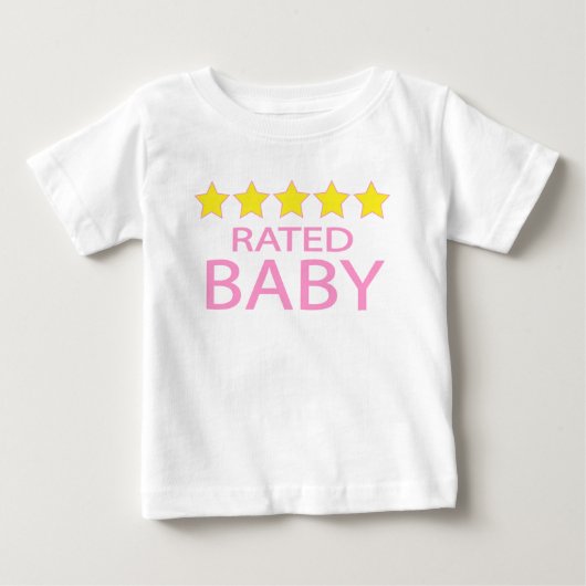 T-shirt Pour Bébé Bébé cinq étoiles (Devant)