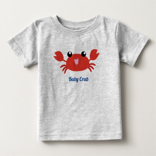 T-shirt Pour Bébé Bébé Crabe mou (Devant)