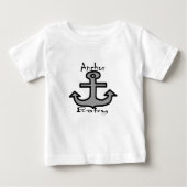 T-shirt Pour Bébé Bébé d'Ancre (Devant)