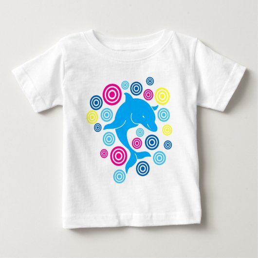 T-shirt Pour Bébé Bébé dauphin (Devant)