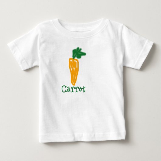T-shirt Pour Bébé Bébé de carotte (Devant)