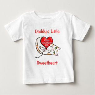 T-shirt Pour Bébé Bébé de chat de Valentine
