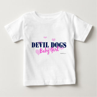 T-shirt Pour Bébé Bébé de chiens de diable - avec la longue douille