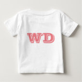 T-shirt Pour Bébé Bébé de net-ball de coeur (Dos)