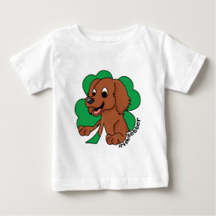 T-shirt Pour Bébé Bébé de poseur irlandais de trèfle de bande