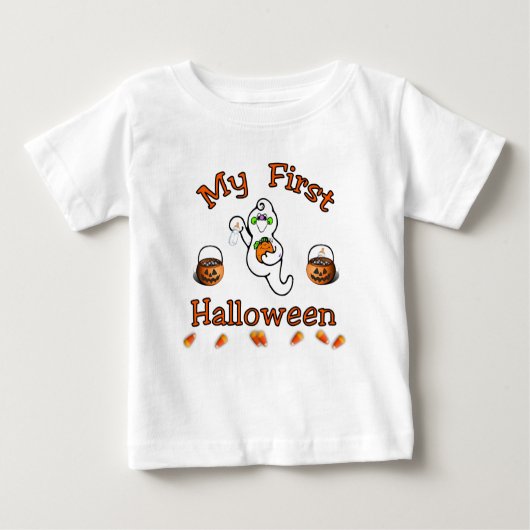 T-shirt Pour Bébé Bébé d'Halloween (Devant)