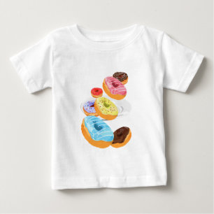 T-shirt Pour Bébé Bébé Donuts