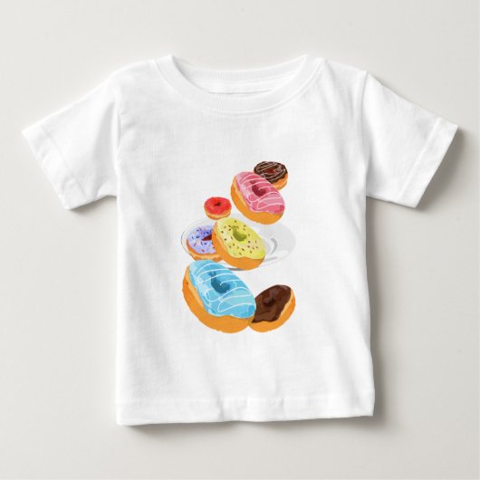 T-shirt Pour Bébé Bébé Donuts (Devant)