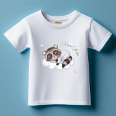 T-shirt Pour Bébé Bébé doux Raccoon animal