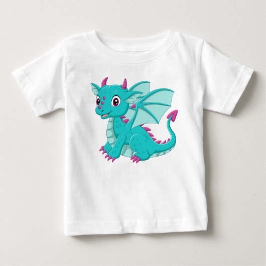 T-shirt Pour Bébé bébé dragon (Devant)