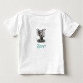 T-shirt Pour Bébé Bébé éléphant (Dos)