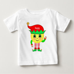 T-shirt Pour Bébé Bébé elfe mignon visage heureux