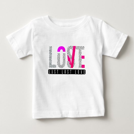 T-shirt Pour Bébé Bébé en texte clair (Devant)