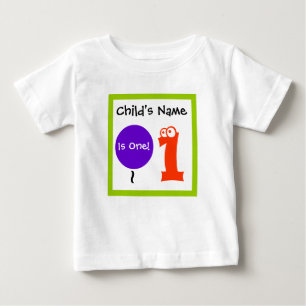 T-shirt Pour Bébé bébé est un 1, 1er premier anniversaire, t-shirt