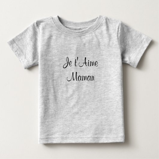 T-shirt Pour Bébé Bébé français mignon (Devant)