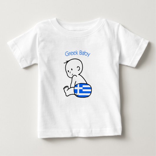T-shirt Pour Bébé Bébé grec (Devant)
