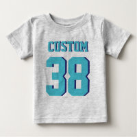 Bébé gris et turquoise | Design Jersey Sport