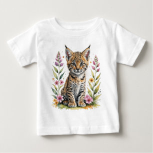 T-shirt Pour Bébé Bébé lynx mignon