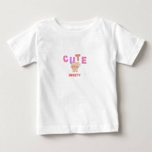 T-shirt Pour Bébé Bébé mignon (Devant)