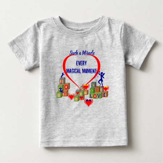 T-shirt Pour Bébé Bébé mignon - Gris (Devant)