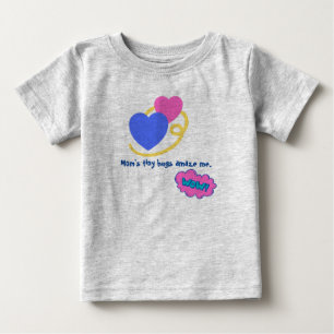 T-shirt Pour Bébé Bébé mignon gris