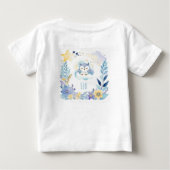T-shirt Pour Bébé Bébé mignon léopard sur la Lune - (Dos)