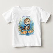 T-shirt Pour Bébé Bébé mignon Otter Garçon (Devant)