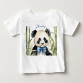 T-shirt Pour Bébé Bébé mignon Panda Boy (Devant)