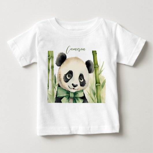 T-shirt Pour Bébé Bébé mignon Panda Sexe neutre (Devant)
