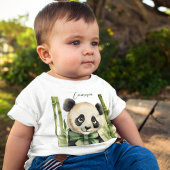 T-shirt Pour Bébé Bébé mignon Panda Sexe neutre