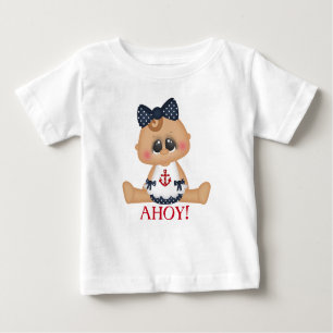 T-shirt Pour Bébé Bébé nautique mignon oh !