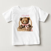 T-shirt Pour Bébé Bébé ours fille (Devant)