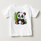 T-shirt Pour Bébé bébé panda (Devant)
