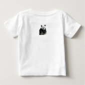 T-shirt Pour Bébé Bébé Panda Mignon (Dos)